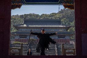 Tai Chi At A Martial Arts School - China