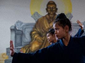 Tai Chi At A Martial Arts School - China