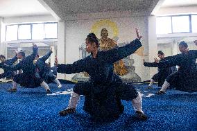 Tai Chi At A Martial Arts School - China