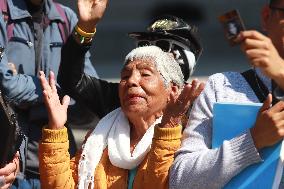 People Attend Postimos Tribute To Silvia Pinal Who Died At 93 Years Old