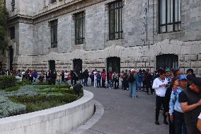 People Attend Postimos Tribute To Silvia Pinal Who Died At 93 Years Old