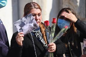 People Attend Postimos Tribute To Silvia Pinal Who Died At 93 Years Old