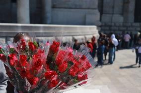 People Attend Postimos Tribute To Silvia Pinal Who Died At 93 Years Old