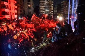 Mourners Hold Vigil for Hezbollah Chief Hassan Nasrallah in Beirut Suburb