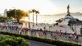 Marathons in Macao and Shanghai - China