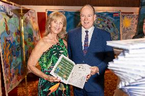 NO TABLOID - Prince Albert II At The First Edition Of Flowers4art - Monaco