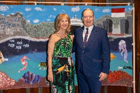 NO TABLOID - Prince Albert II At The First Edition Of Flowers4art - Monaco