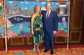 NO TABLOID - Prince Albert II At The First Edition Of Flowers4art - Monaco