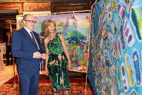 NO TABLOID - Prince Albert II At The First Edition Of Flowers4art - Monaco