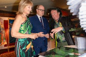 NO TABLOID - Prince Albert II At The First Edition Of Flowers4art - Monaco