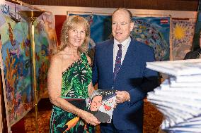 NO TABLOID - Prince Albert II At The First Edition Of Flowers4art - Monaco