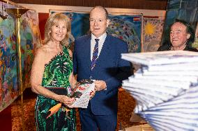 NO TABLOID - Prince Albert II At The First Edition Of Flowers4art - Monaco