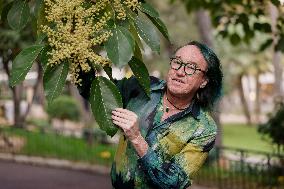 Patrick Blanc Poses At The First edition of Flowers4art - Monaco