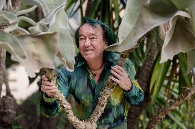 Patrick Blanc Poses At The First edition of Flowers4art - Monaco