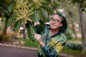 Patrick Blanc Poses At The First edition of Flowers4art - Monaco