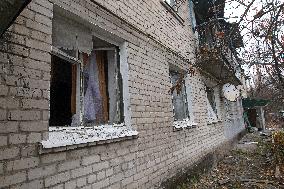 Aftermath of Russian missile strike in Dnipropetrovsk region