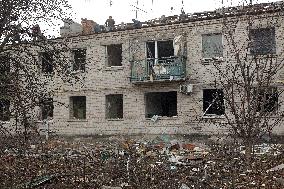 Aftermath of Russian missile strike in Dnipropetrovsk region