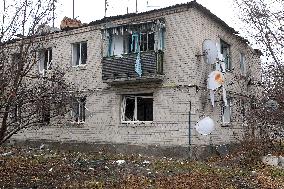 Aftermath of Russian missile strike in Dnipropetrovsk region