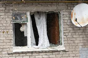 Aftermath of Russian missile strike in Dnipropetrovsk region