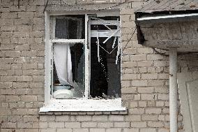 Aftermath of Russian missile strike in Dnipropetrovsk region