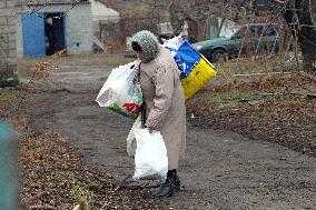 Aftermath of Russian missile strike in Dnipropetrovsk region