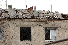 Aftermath of Russian missile strike in Dnipropetrovsk region