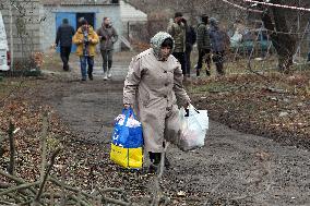 Aftermath of Russian missile strike in Dnipropetrovsk region