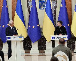 News conference of Ukrainian President and European Council President in Kyiv