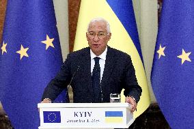 News conference of Ukrainian President and European Council President in Kyiv