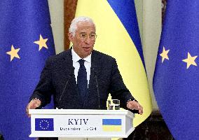 News conference of Ukrainian President and European Council President in Kyiv