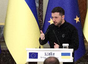 News conference of Ukrainian President and European Council President in Kyiv