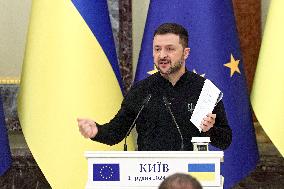 News conference of Ukrainian President and European Council President in Kyiv