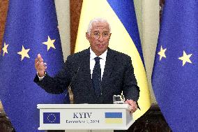 News conference of Ukrainian President and European Council President in Kyiv