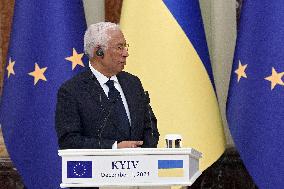 News conference of Ukrainian President and European Council President in Kyiv