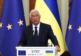 News conference of Ukrainian President and European Council President in Kyiv