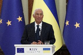 News conference of Ukrainian President and European Council President in Kyiv