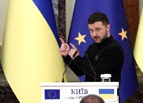 News conference of Ukrainian President and European Council President in Kyiv