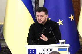 News conference of Ukrainian President and European Council President in Kyiv