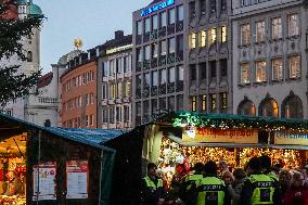 Police Secure Christmas Markets In Germany