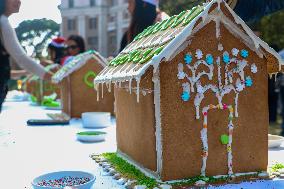 Gingerbread House Christmas Decorations In Nepal.