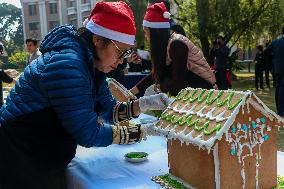 Gingerbread House Christmas Decorations In Nepal.