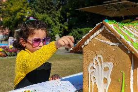 Gingerbread House Christmas Decorations In Nepal.