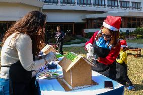 Gingerbread House Christmas Decorations In Nepal.