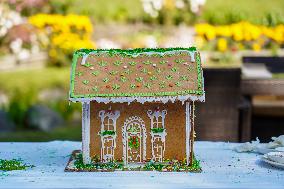 Gingerbread House Christmas Decorations In Nepal.