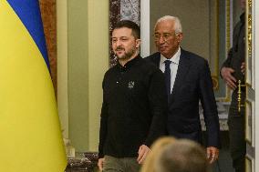 European Council President Antonio Costa In Kyiv