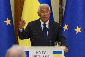 European Council President Antonio Costa In Kyiv