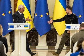 European Council President Antonio Costa In Kyiv