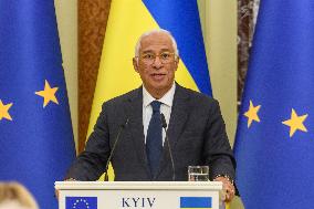 European Council President Antonio Costa In Kyiv