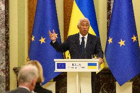 European Council President Antonio Costa In Kyiv