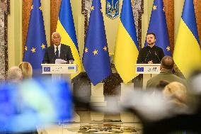 European Council President Antonio Costa In Kyiv